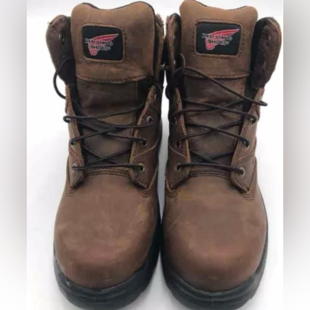 Red Wing Shoes Mens 4421 Brown Met Guard Composite Toe Ankle Work Boots Size 9